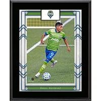Plaque de joueur sublimée de 10,5" x 13" de Raul Ruidiaz, Seattle Sounders FC