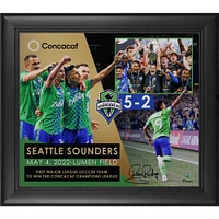 Raul Ruidiaz Seattle Sounders FC Autographed 15" x 17" 2022 CONCACAF Champions Collage 