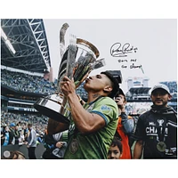 Raul Ruidiaz Seattle Sounders FC Autographed 16" x 20" 2019 MLS Cup Celebrating Photograph with "2019 MLS Cup Champ" Inscription