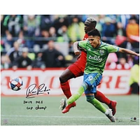 Raul Ruidiaz Seattle Sounders FC Autographed 16" x 20" 2019 MLS Cup Goal Photograph with "2019 MLS Cup Champ" Inscription