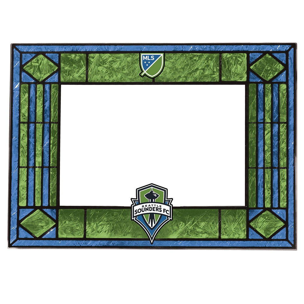 Cadre en verre d'art horizontal Seattle Sounders FC 6,5 "x 9"