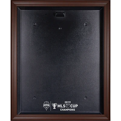 Seattle Sounders FC Brown Framed 2019 MLS Cup Champions Team Logo Jersey Display Case