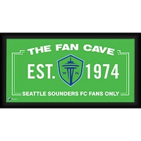 Seattle Sounders FC Framed 10" x 20" Fan Cave Collage