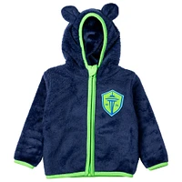 Toddler Sport Design Sweden  Navy Seattle Sounders FC Tie-Breaker Teddy Full-Zip Hoodie