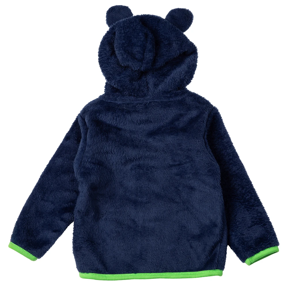 Toddler Sport Design Sweden  Navy Seattle Sounders FC Tie-Breaker Teddy Full-Zip Hoodie