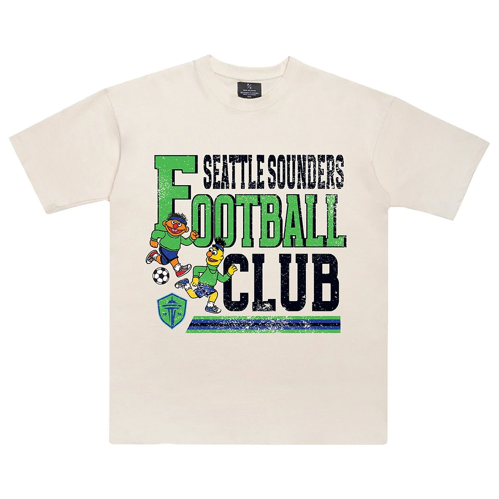 T-shirt unisexe Peace Collective x Sesame Street crème Seattle Sounders FC