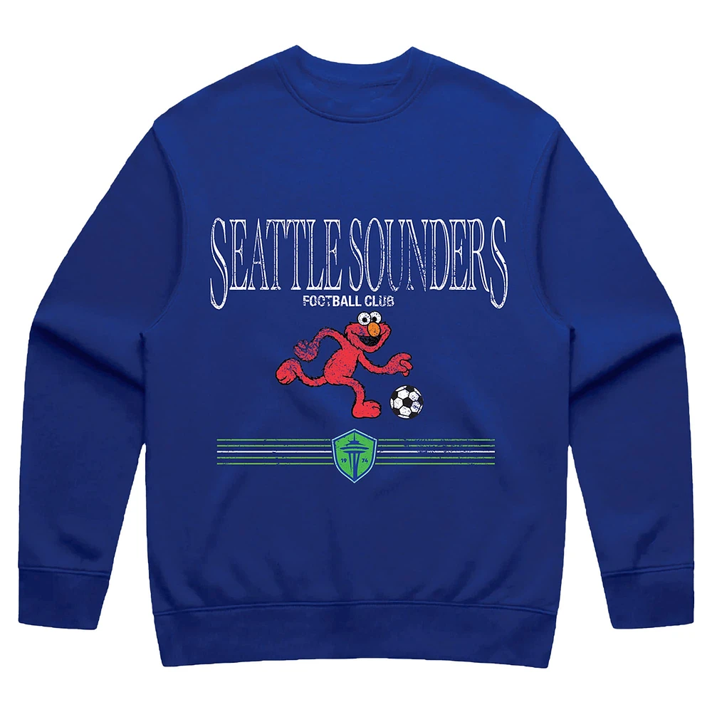 Unisex Peace Collective x Sesame Street Navy Seattle Sounders FC Pullover Sweatshirt