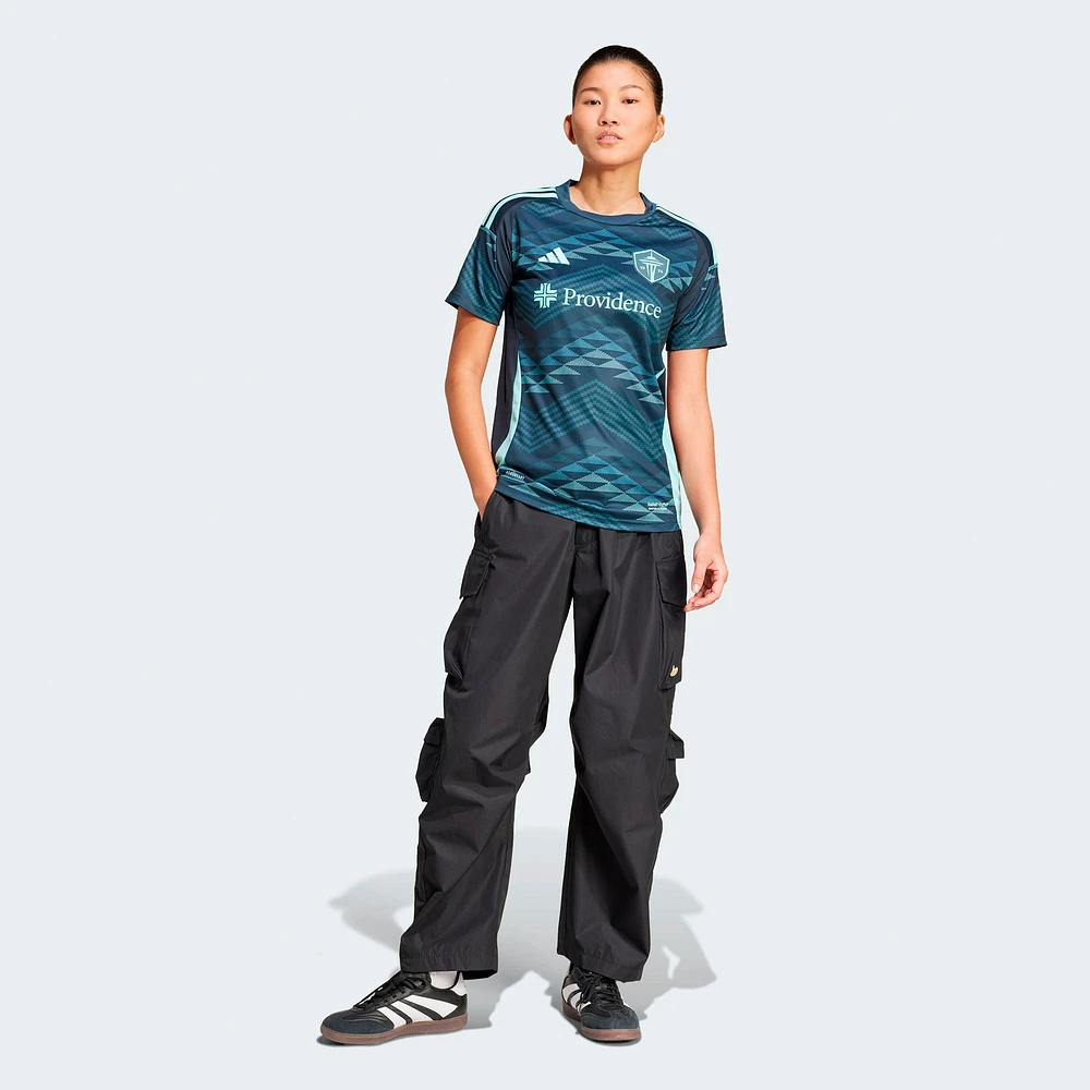 Women's adidas  Blue Seattle Sounders FC 2025 The Salish Sea Kit Replica Jersey