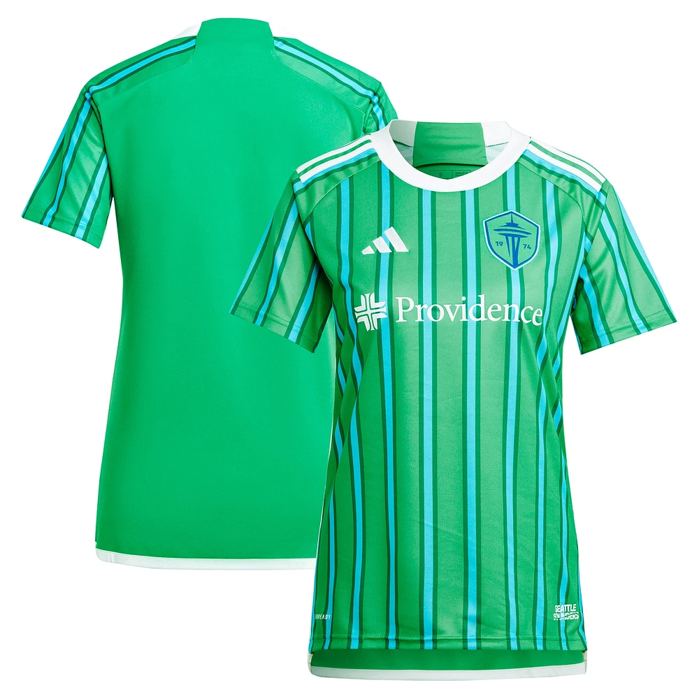 Women's adidas  Green Seattle Sounders FC 2024 The Anniversary Kit Replica Jersey