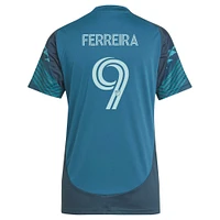 Women's adidas Jesus Ferreira Blue Seattle Sounders FC 2025 The Salish Sea Kit Replica Player Jersey