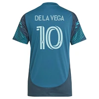 Women's adidas Pedro de la Vega Blue Seattle Sounders FC 2025 The Salish Sea Kit Replica Player Jersey