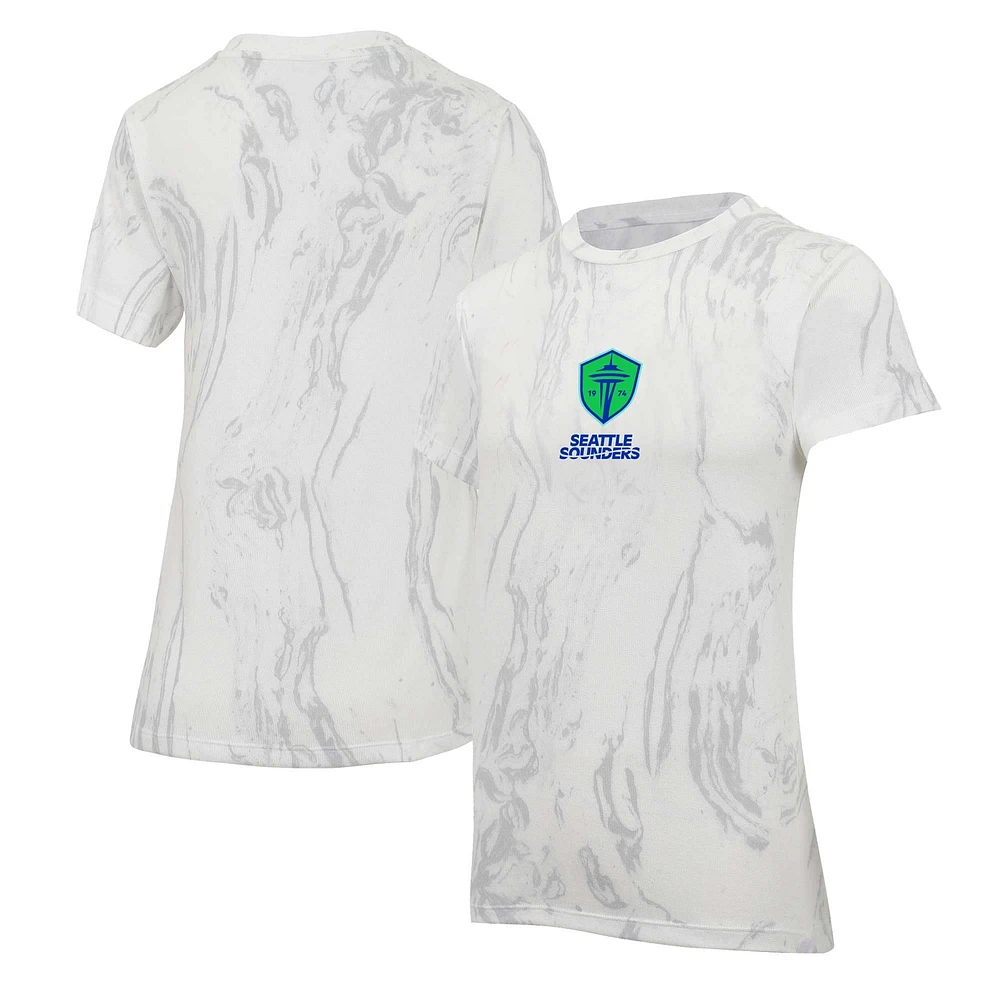 T-shirt à quartz Concepts Sport crème Seattle Sounders FC pour femmes