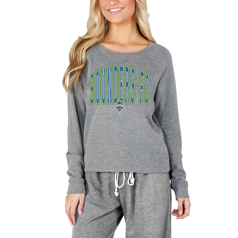 Concepts Sport NFL Marathon Ladies Seattle Seahawks Knit L/S Hoodie, Large