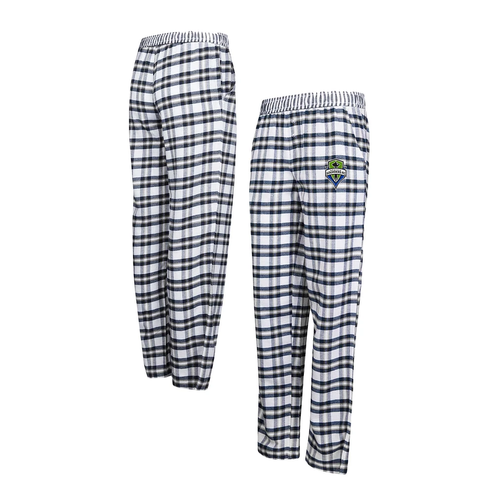 Women's Concepts Sport Navy Seattle Sounders FC Sienna Flannel Pants