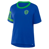 T-shirt bleu fanatiques pour femmes Seattle Sounders FC Defender Pairing Legacy