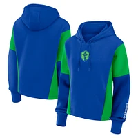 Sweat à capuche surdimensionné bleu pour gardien de but Seattle Sounders FC Fanatics femme