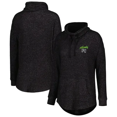 Seattle Sounders FC Women's Cuddle Tri-Blend Pullover Sweatshirt - Heathered Black