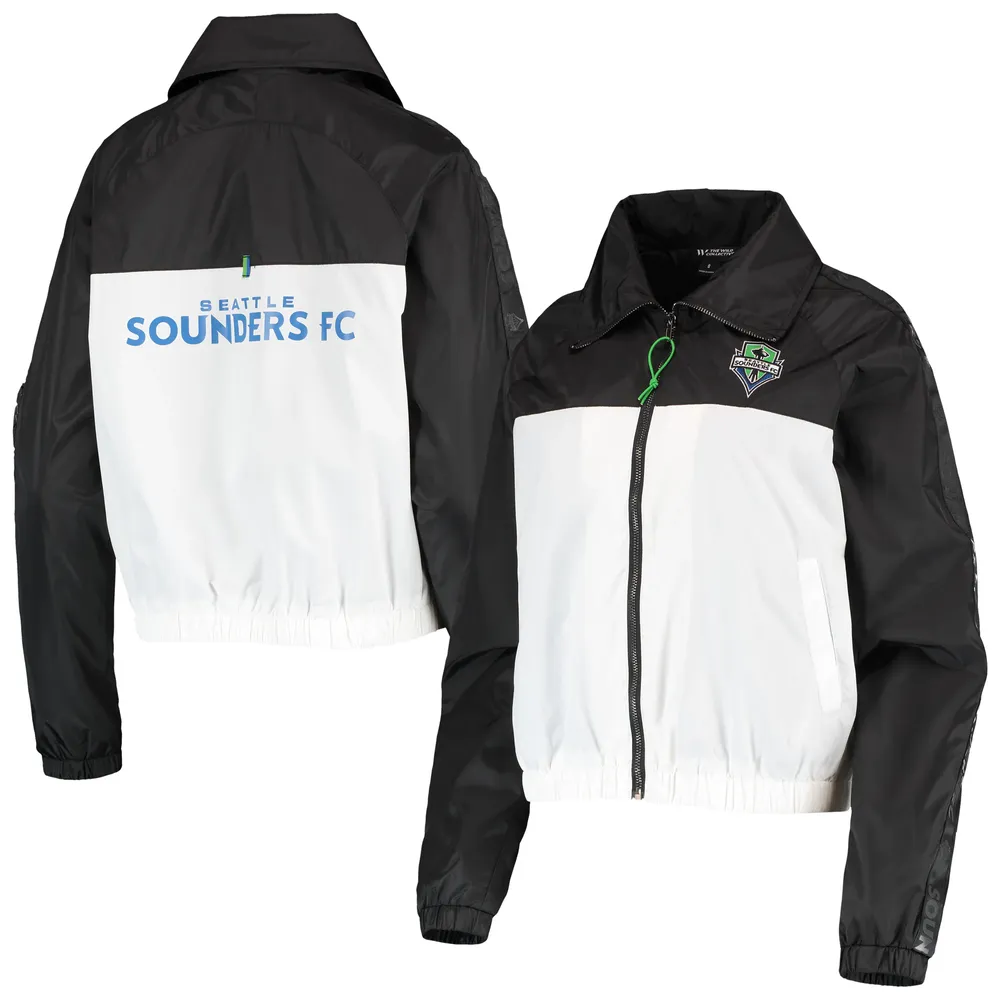 Women's The Wild Collective Black Seattle Sounders FC Anthem Full-Zip Jacket