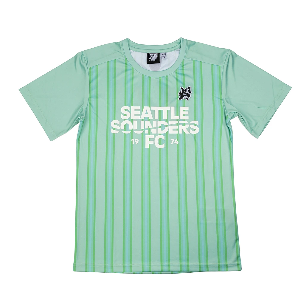 Youth Sport Design Sweden  Turquoise Seattle Sounders FC Starting Lineup Home T-Shirt