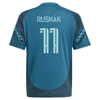 Maillot de joueur réplique du kit The Salish Sea 2025 des Seattle Sounders FC bleu Albert Rusnak pour jeunes adidas