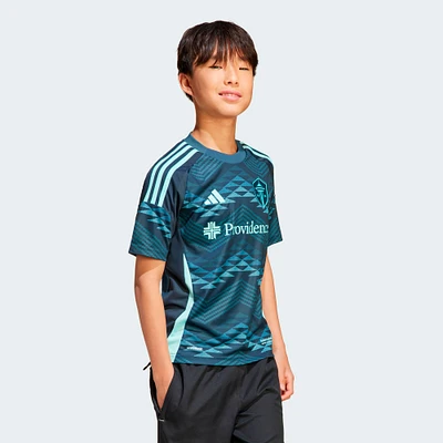 Youth adidas  Blue Seattle Sounders FC 2025 The Salish Sea Kit Replica Jersey