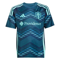 Maillot de joueur réplique du kit The Salish Sea 2025 des Seattle Sounders FC bleu adidas Jesus Ferreira pour jeunes