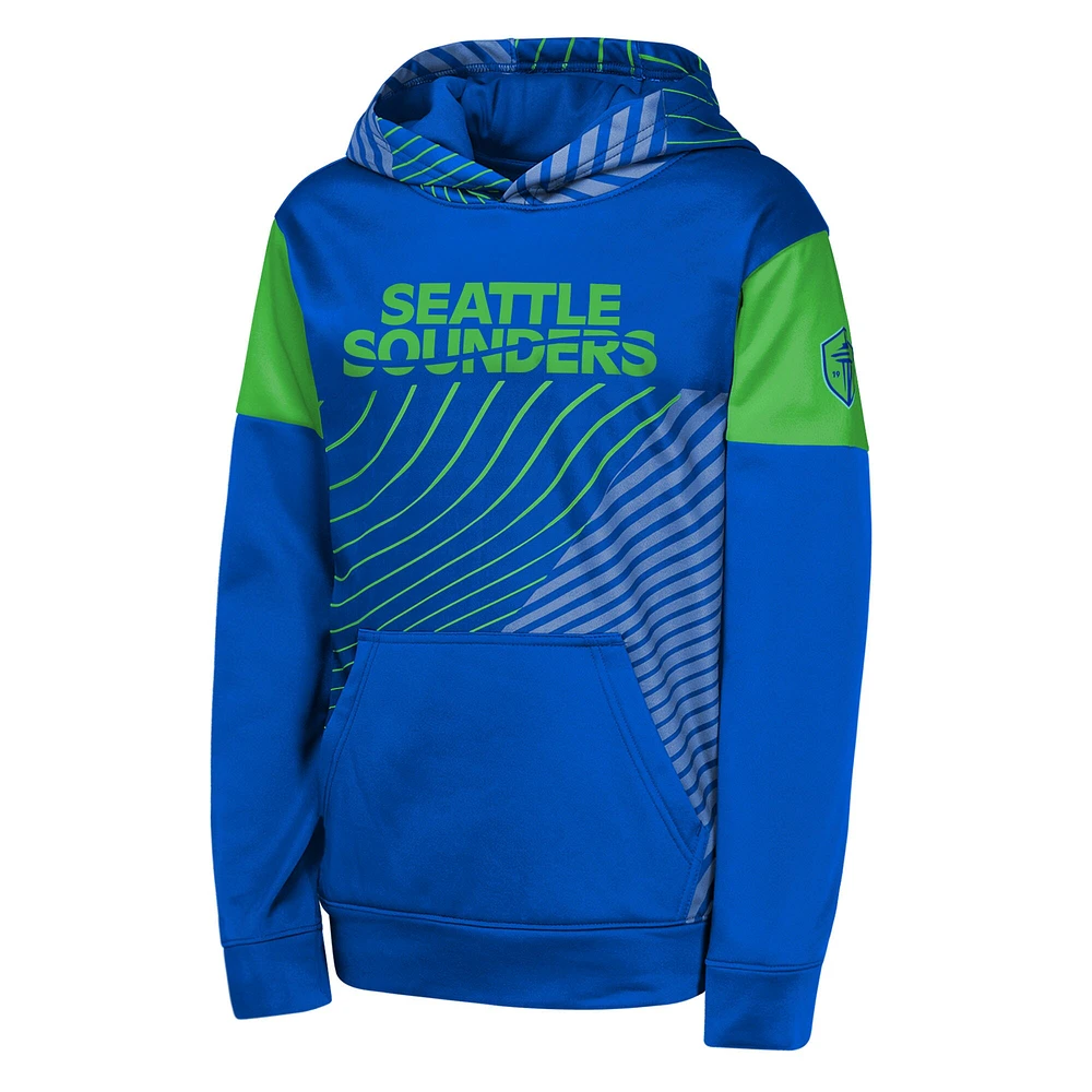 Sweat à capuche bleu pour jeunes Seattle Sounders FC Unbeatable