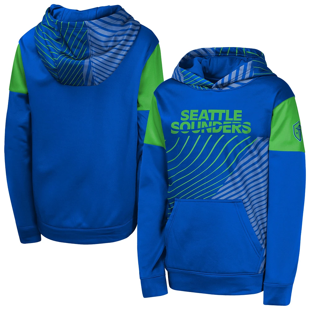 Sweat à capuche bleu pour jeunes Seattle Sounders FC Unbeatable