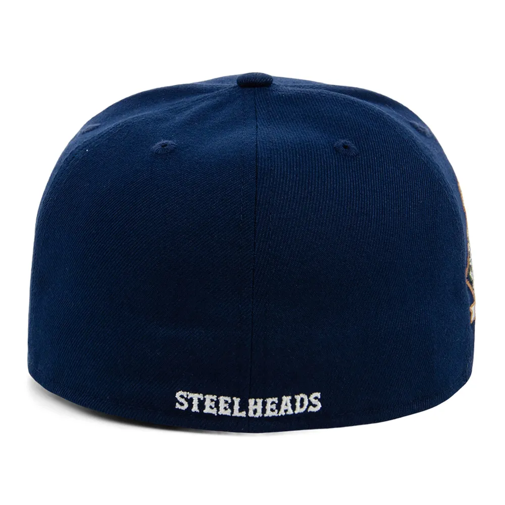 Men's Seattle Steelheads Rings & Crwns Navy Snapback Hat