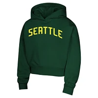 Girls Youth  Green Seattle Storm Closer Pullover Hoodie