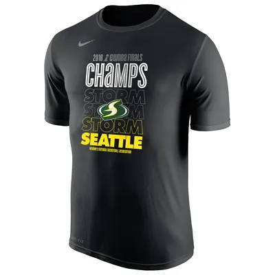 Seattle Storm Nike 2018 WNBA Champions Locker Room T-Shirt - Black