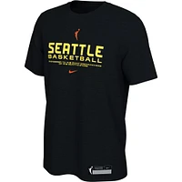 T-shirt Nike Seattle Storm On-Court Legend Essential pour homme, noir, entraînement et performance