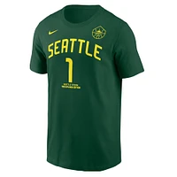 Men's Nike Nika Muhl Green Seattle Storm Explorer Edition Name & Number T-Shirt