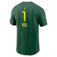 Men's Nike Nika Muhl Green Seattle Storm Explorer Edition Name & Number T-Shirt