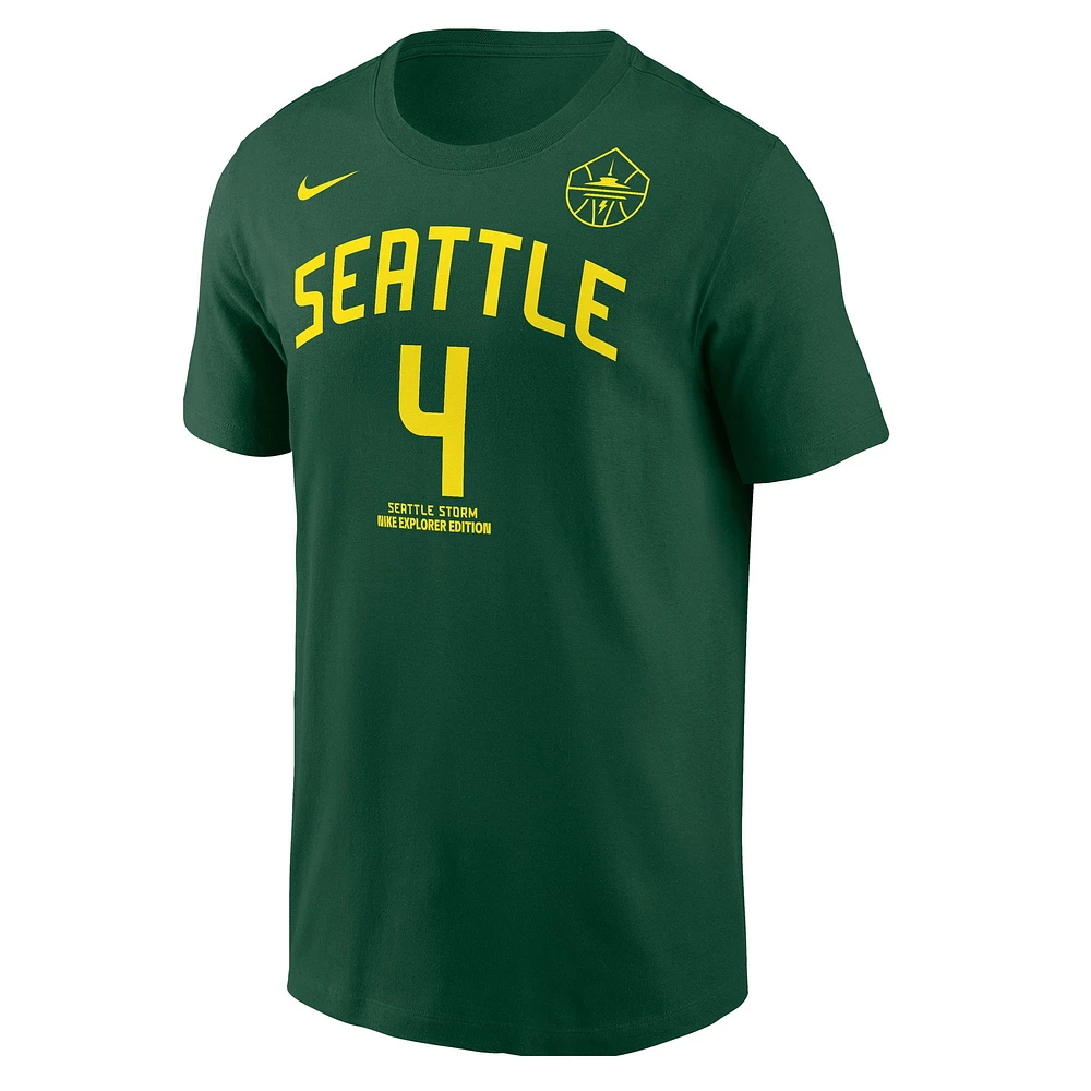 Men's Nike Skylar Diggins-Smith Green Seattle Storm Explorer Edition Name & Number T-Shirt