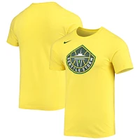 T-shirt Nike Seattle Storm Logo Performance pour homme, jaune