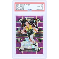 Nika Muhl Seattle Storm 2024 Panini Select WNBA Purple Ice Prizm #27 #007/149 PSA Carte recrue authentifiée 10