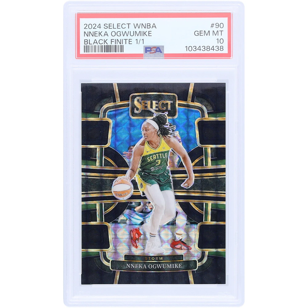 Nneka Ogwumike Seattle Storm 2024 Panini Select WNBA Black Finite Prizm #90 #1/1 PSA Carte authentifiée 10