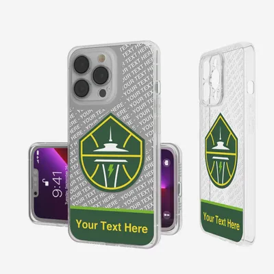 Seattle Storm Personalized Tilt Design iPhone Clear Case