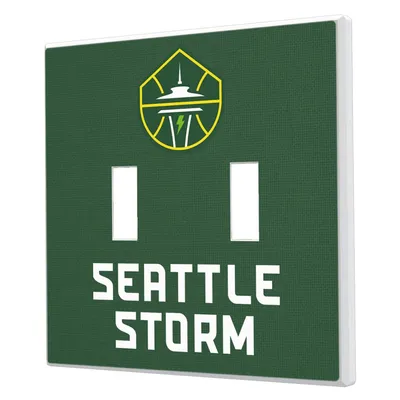 Seattle Storm Solid Design Double Toggle Light Switch Plate