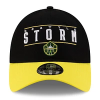 Unisex New Era Black/Yellow Seattle Storm 2025 WNBA Draft 9TWENTY Adjustable Hat