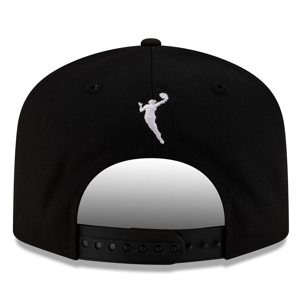 Unisex New Era Black/Yellow Seattle Storm 2025 WNBA Draft A-Frame 9FIFTY Snapback Hat