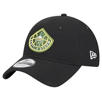 Casquette réglable unisexe New Era noire Seattle Storm Core Logo 9TWENTY