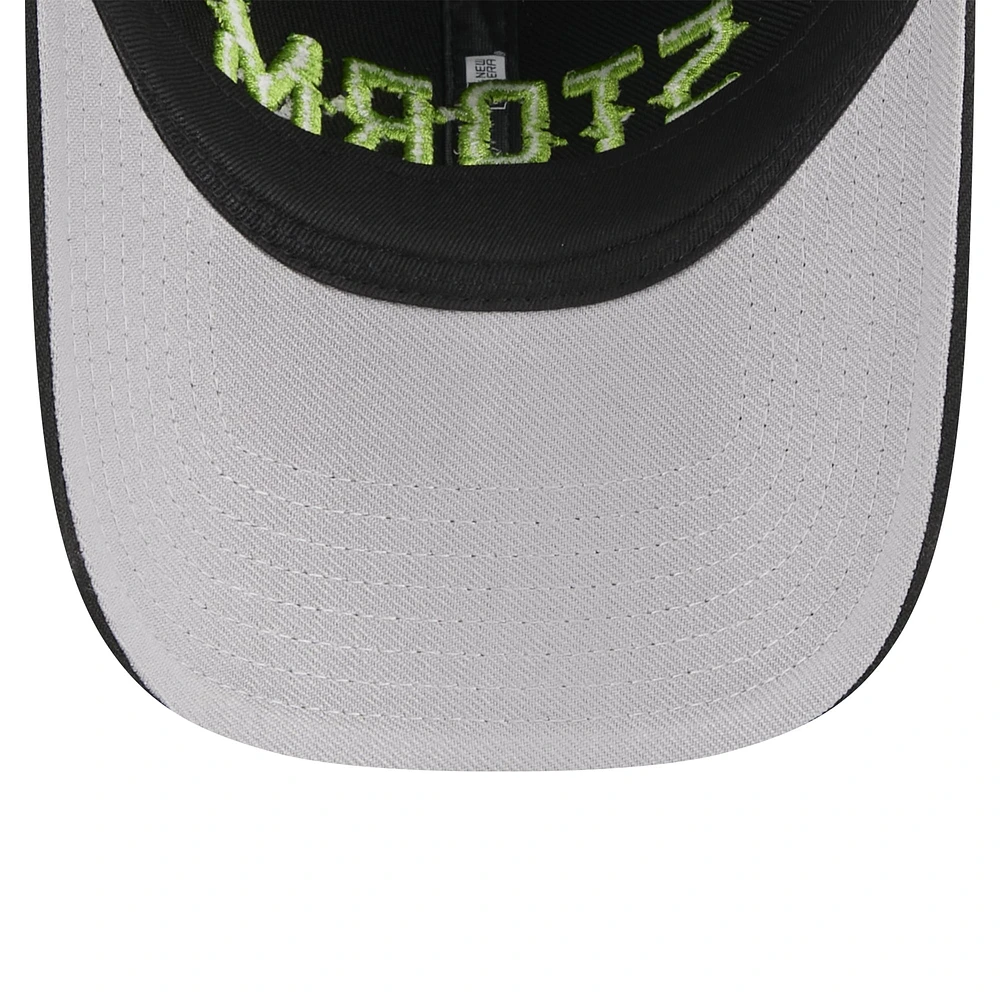 Unisex New Era Black Seattle Storm Rebel Series 9TWENTY Adjustable Hat