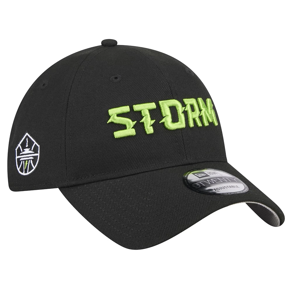 Unisex New Era Black Seattle Storm Rebel Series 9TWENTY Adjustable Hat