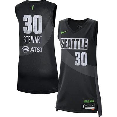 Maillot de joueur Nike Breanna Stewart, noir, Seattle Storm Rebel Edition Victory, unisexe