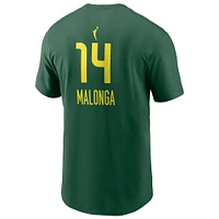 T-shirt Nike unisexe vert Dominique Malonga Seattle Storm 2025 WNBA Draft nom et numéro