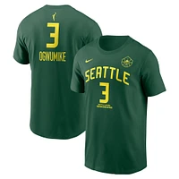 Unisex Nike Nneka Ogwumike Green Seattle Storm Explorer Edition Name & Number T-Shirt