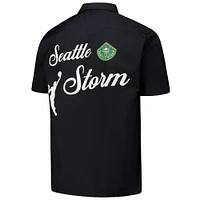 Unisex round21  Black Seattle Storm Campus Fit Full-Button Cardigan