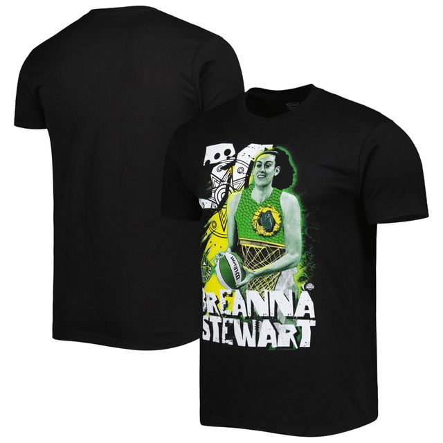 T-shirt unisexe Stadium Essentials Breanna Stewart noir Seattle Storm Heartbeat